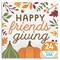 Big Dot of Happiness Fall Friends Thanksgiving Napkins, Friendsgiving Party Decor, White 3-Ply Paper Luncheon Dinner Napkins - 24 Count